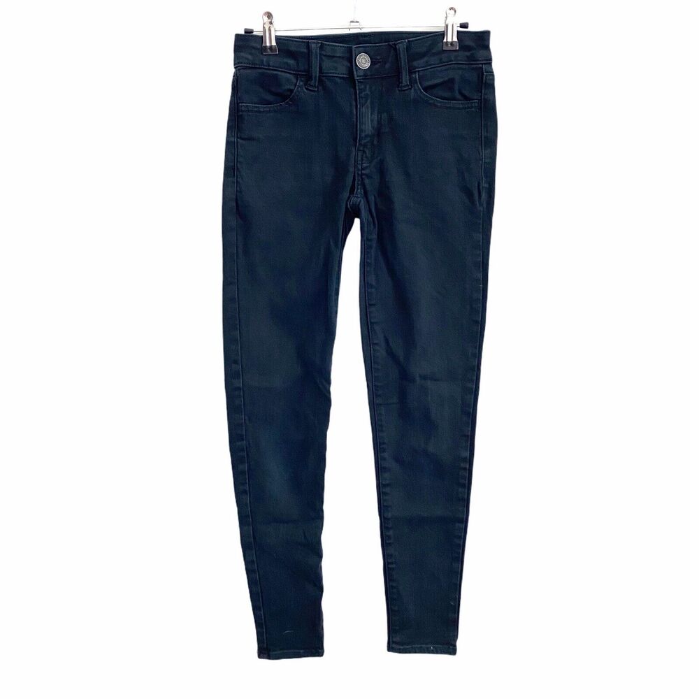 American Eagle 0 Jeggings Jeans Skinny Next Level Stretch Black Basic